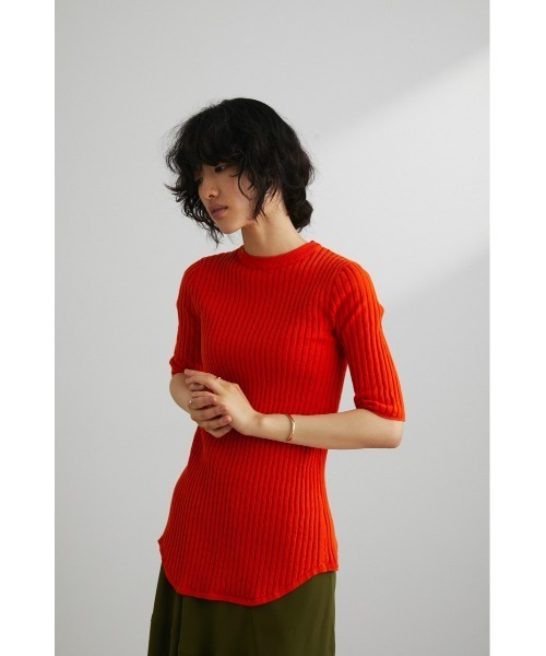 STYLEMIXER(スタイルミキサー)の「バックラウンドカッティングニット(ニット/セーター・レディース・ホワイト/ブラック/オレンジ・FREE)」の17枚目の写真