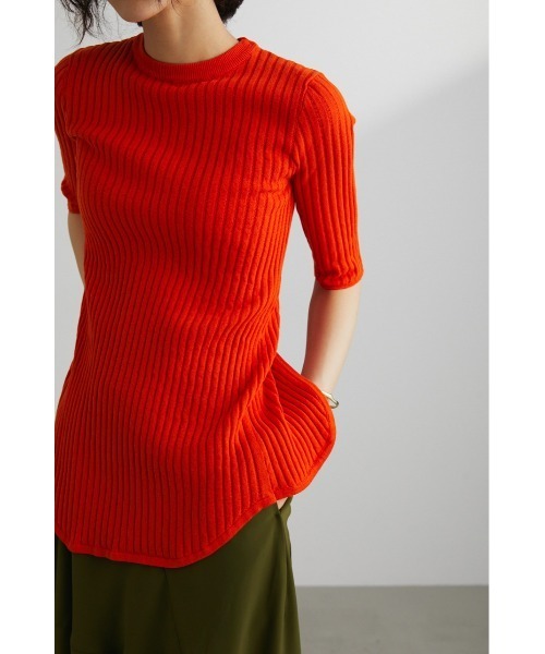 STYLEMIXER(スタイルミキサー)の「バックラウンドカッティングニット(ニット/セーター・レディース・ホワイト/ブラック/オレンジ・FREE)」の18枚目の写真