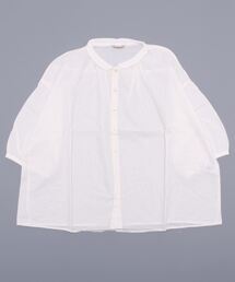 Samansa Mos2 | 丸襟ギャザーシャツ(シャツ/ブラウス)