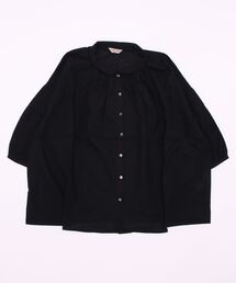 Samansa Mos2 | 丸襟ギャザーシャツ(シャツ/ブラウス)