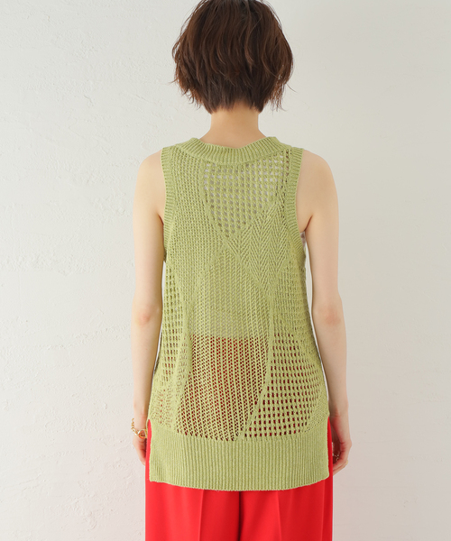 CITYSHOP(シティーショップ)の「【SAYAKADAVIS/サヤカデイヴィス】 Patchwork Lace ニット タンク(ニット/セーター・レディース・グリーン・SMALL)」の12枚目の写真