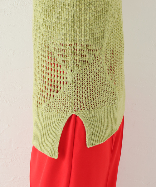 CITYSHOP(シティーショップ)の「【SAYAKADAVIS/サヤカデイヴィス】 Patchwork Lace ニット タンク(ニット/セーター・レディース・グリーン・SMALL)」の15枚目の写真