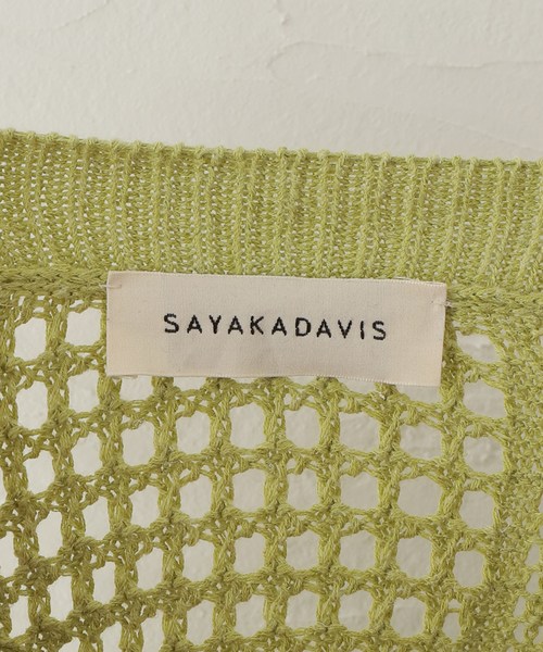 CITYSHOP(シティーショップ)の「【SAYAKADAVIS/サヤカデイヴィス】 Patchwork Lace ニット タンク(ニット/セーター・レディース・グリーン・SMALL)」の11枚目の写真