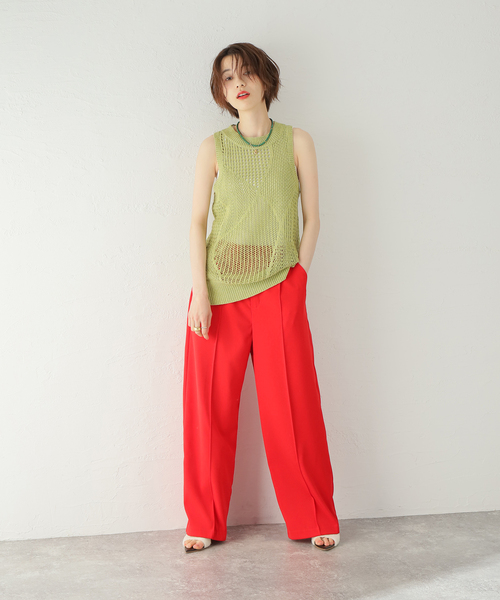 CITYSHOP(シティーショップ)の「【SAYAKADAVIS/サヤカデイヴィス】 Patchwork Lace ニット タンク(ニット/セーター・レディース・グリーン・SMALL)」の13枚目の写真