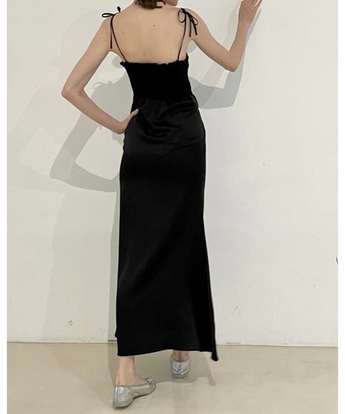 epine(エピヌ)の「ribbon mermaid maxi dress(ワンピース・レディース・ブラック・FREE)」の14枚目の写真