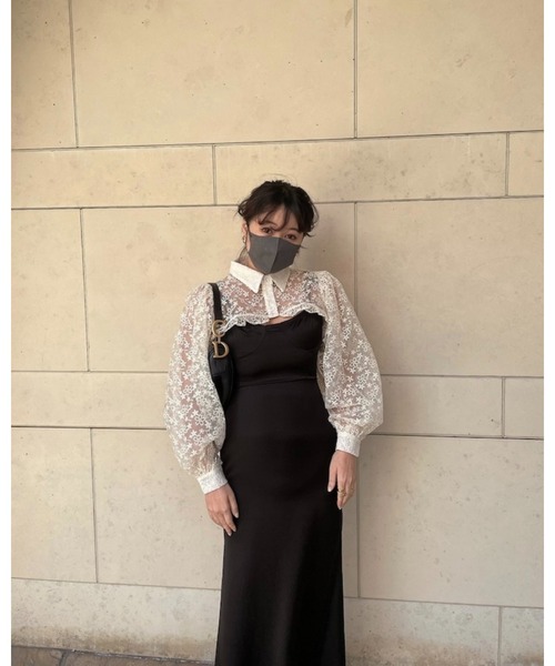 epine(エピヌ)の「ribbon mermaid maxi dress(ワンピース・レディース・ブラック・FREE)」の13枚目の写真