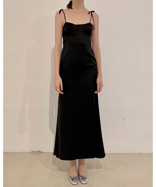 epine(エピヌ)の「ribbon mermaid maxi dress(ワンピース・レディース・ブラック・FREE)」の4枚目の写真
