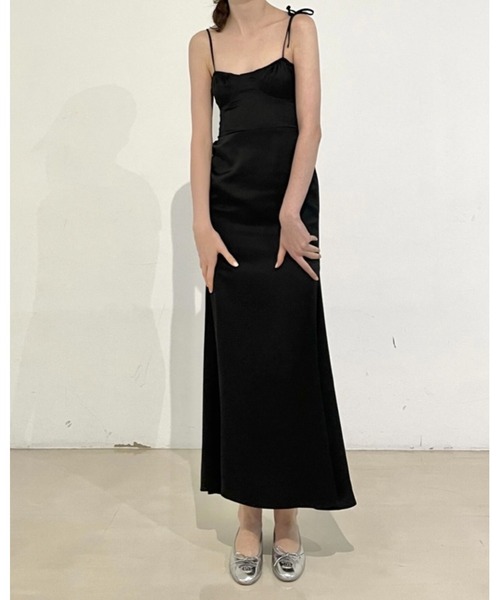 epine(エピヌ)の「ribbon mermaid maxi dress(ワンピース・レディース・ブラック・FREE)」の7枚目の写真