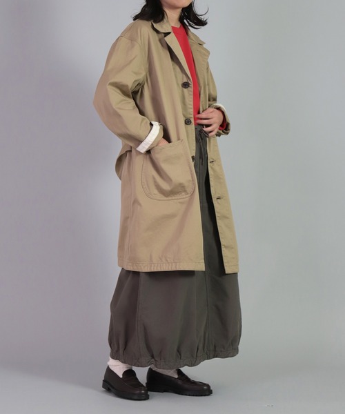 OMNIGOD（オムニゴッド）の「[OMNIGOD womens / オムニゴッド] リクラインドクロス イージーカーゴスカート（スカート・レディース・グレー/オリーブ/ベージュ・3/2）」の21枚目の写真