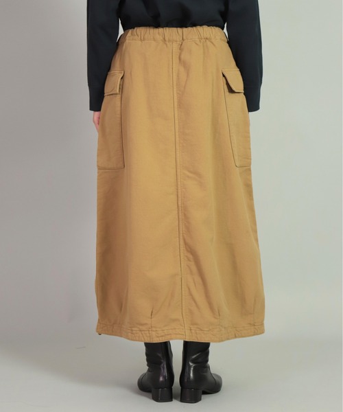 OMNIGOD（オムニゴッド）の「[OMNIGOD womens / オムニゴッド] リクラインドクロス イージーカーゴスカート（スカート・レディース・グレー/オリーブ/ベージュ・3/2）」の5枚目の写真