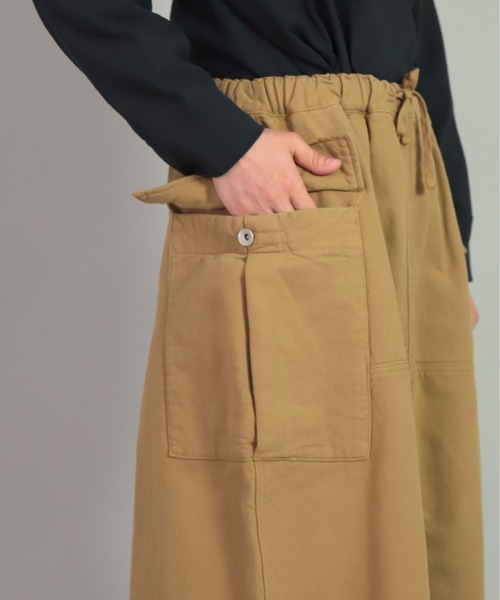 OMNIGOD（オムニゴッド）の「[OMNIGOD womens / オムニゴッド] リクラインドクロス イージーカーゴスカート（スカート・レディース・グレー/オリーブ/ベージュ・3/2）」の7枚目の写真