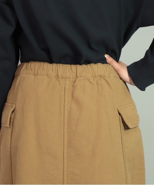 OMNIGOD（オムニゴッド）の「[OMNIGOD womens / オムニゴッド] リクラインドクロス イージーカーゴスカート（スカート・レディース・グレー/オリーブ/ベージュ・3/2）」の8枚目の写真