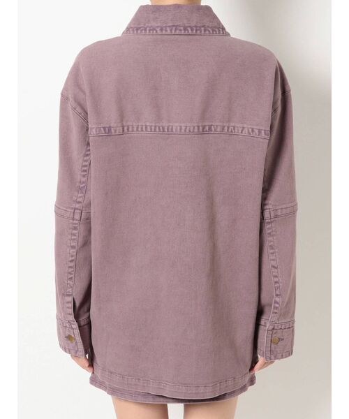 RESEXXY(リゼクシー)の「デニムミディジャケット【セットアップ着用可能】(デニムジャケット・レディース・パープル/ブラウン/インディゴブルー・FREE)」の21枚目の写真