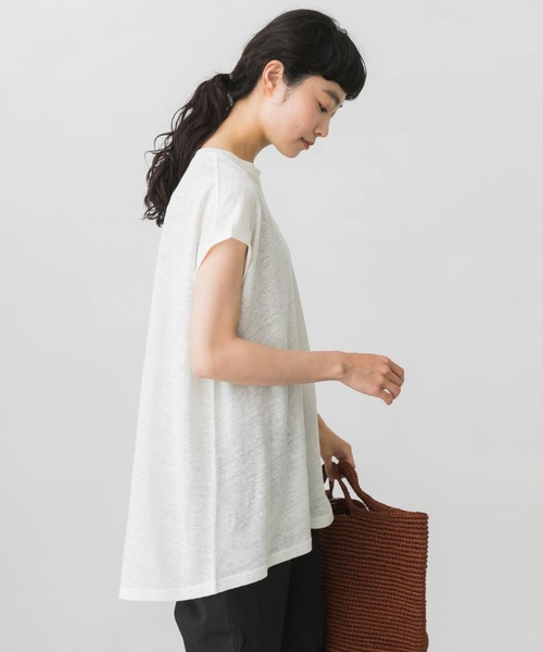 かぐれ　リネンフレンチAラインカットソー かぐれ（カグレ）の「リネンフレンチAラインカットソー（Tシャツ