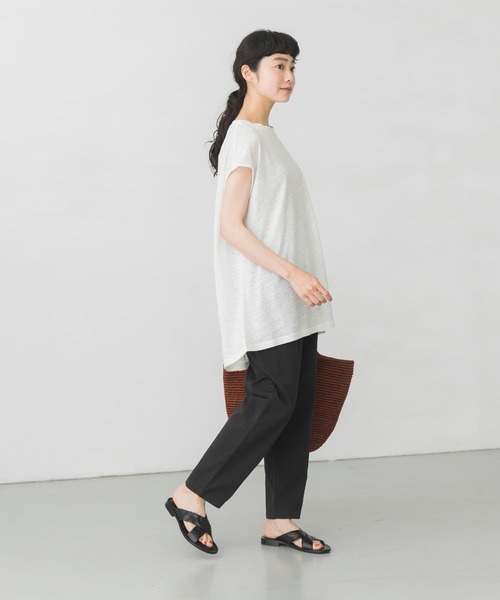 かぐれ　リネンフレンチAラインカットソー かぐれ（カグレ）の「リネンフレンチAラインカットソー（Tシャツ