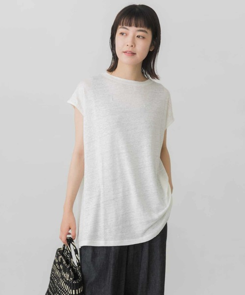 かぐれ　リネンフレンチAラインカットソー かぐれ（カグレ）の「リネンフレンチAラインカットソー（Tシャツ