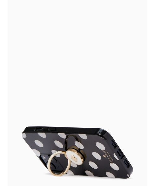 kate spade new york（ケイトスペード ニューヨーク）の「ドット ドット ドット プリント 13 ケース（スマホケース/カバー・レディース・ブラック・ONESIZE）」の2枚目の写真