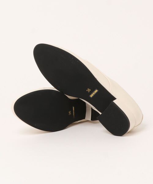 mio notis(ミオノティス)の「ヒールレースアップシューズ/676B(ローファー・レディース・ブラック/アイボリー・38/39/36/37)」の4枚目の写真