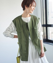 LEPSIM | ノーカラーミリタリーベスト　353958(その他アウター)