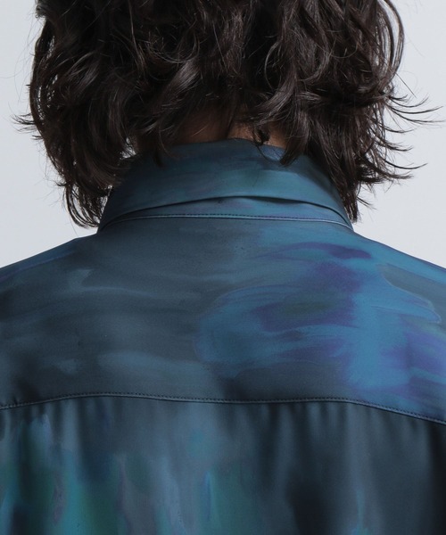 HARE（ハレ）の「【SETUP対応】ブラーアートトロミシャツ(HARE)（シャツ/ブラウス・メンズ・ブラック系その他/グレー系その他/グリーン系その他・SMALL/MEDIUM）」の10枚目の写真