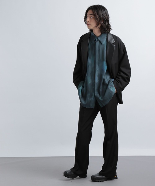 HARE（ハレ）の「【SETUP対応】ブラーアートトロミシャツ(HARE)（シャツ/ブラウス・メンズ・ブラック系その他/グレー系その他/グリーン系その他・SMALL/MEDIUM）」の16枚目の写真