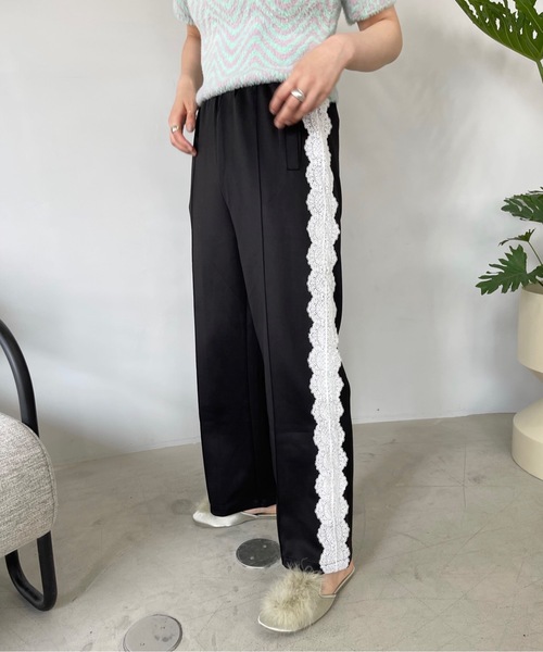 SANSeLF(サンセルフ)の「サイドレースジャージパンツ【SANSeLF】sanw22a045(その他パンツ・レディース・ブラック/パープル/グリーン・FREE)」の16枚目の写真
