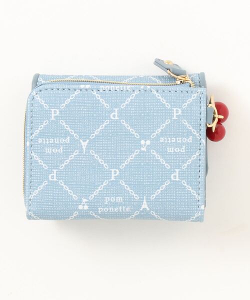 pom ponette junior(ポンポネットジュニア)の「モノグラム柄ミニ財布(財布・キッズ・ブラウン/ブルー・FREE)」の12枚目の写真