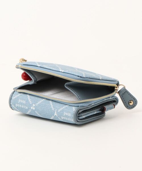 pom ponette junior(ポンポネットジュニア)の「モノグラム柄ミニ財布(財布・キッズ・ブラウン/ブルー・FREE)」の9枚目の写真