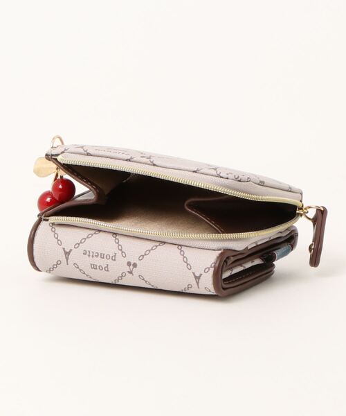 pom ponette junior(ポンポネットジュニア)の「モノグラム柄ミニ財布(財布・キッズ・ブラウン/ブルー・FREE)」の5枚目の写真