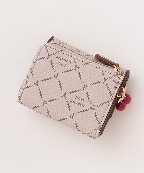 pom ponette junior(ポンポネットジュニア)の「モノグラム柄ミニ財布(財布・キッズ・ブラウン/ブルー・FREE)」の8枚目の写真
