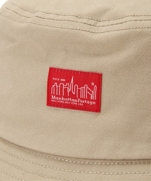 schott（ショット）の「Schott/ショット/xManhattan Portage/マンハッタンポーテージ/EMBROIDERY BUCKET HAT/刺繍 バケットハット（ハット・メンズ・ブラック/カーキ・F）」の5枚目の写真