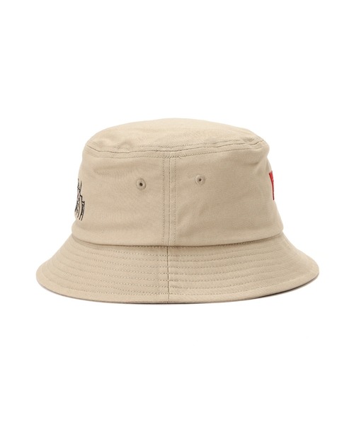 schott（ショット）の「Schott/ショット/xManhattan Portage/マンハッタンポーテージ/EMBROIDERY BUCKET HAT/刺繍 バケットハット（ハット・メンズ・ブラック/カーキ・F）」の7枚目の写真