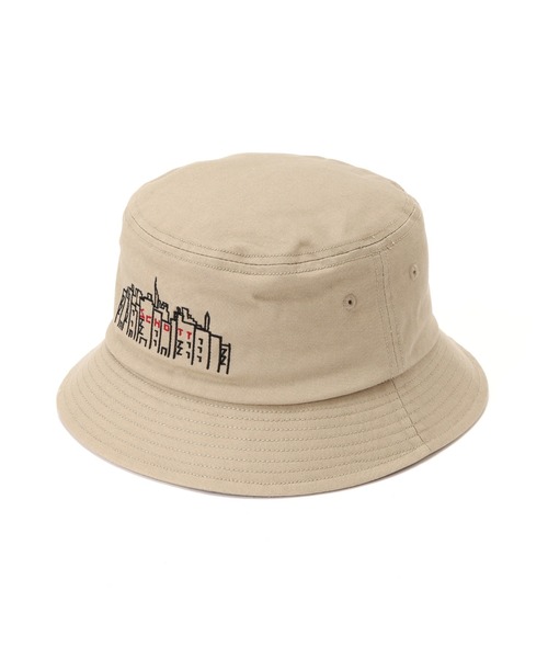 schott（ショット）の「Schott/ショット/xManhattan Portage/マンハッタンポーテージ/EMBROIDERY BUCKET HAT/刺繍 バケットハット（ハット・メンズ・ブラック/カーキ・F）」の9枚目の写真