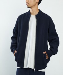 FREAK'S STORE/フリークスストア 【洗えるニット】畔編み ドライバーズニット カーディガン/ジップニット/カーディガン