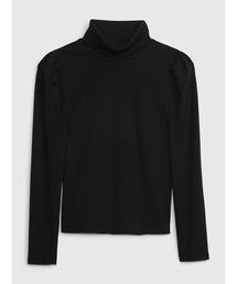 GAP | 袖コンシャス パフスリーブ タートルネック (キッズ)(Tシャツ/カットソー)