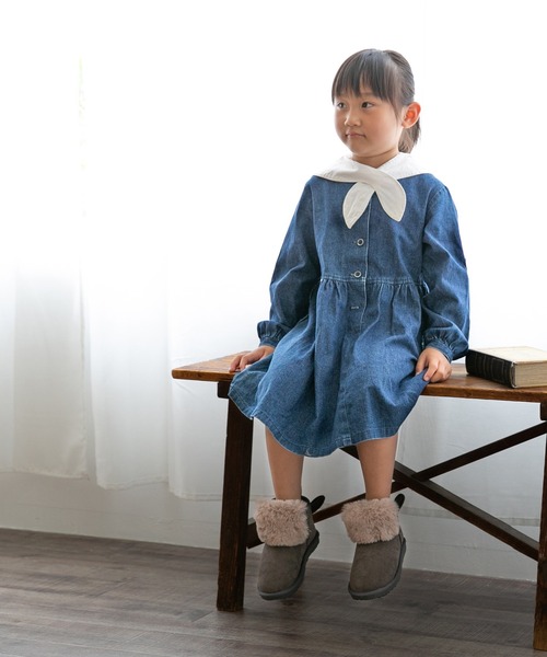 mooimooi(モーイモーイ)の「撥水 アニマルモチーフ キッズムートンブーツ(ブーツ・キッズ・キャメル/スモークピンク/その他/チャコールグレー/ベージュ・15.0cm/16.0cm/17.0cm/18.0cm/19.0cm/20.0cm)」の22枚目の写真