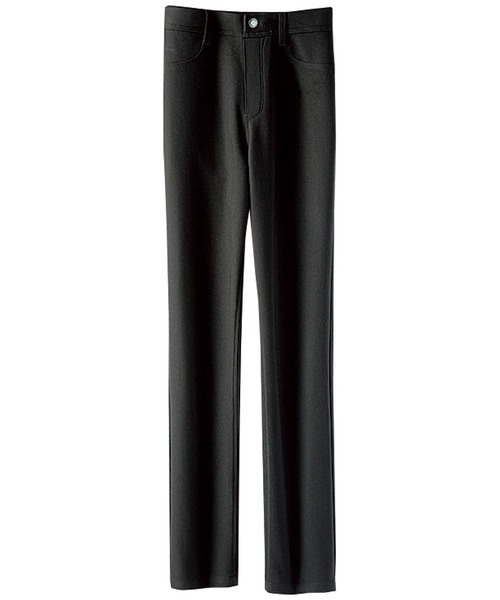 BELLUNA PLUS(ベルーナ)の「なめらかボンディングストレートパンツ股下70cm(その他パンツ・レディース・ブラック/ライトベージュ/チャコール/ブラック系・SMALL/MEDIUM/LARGE/X-LARGE)」の2枚目の写真