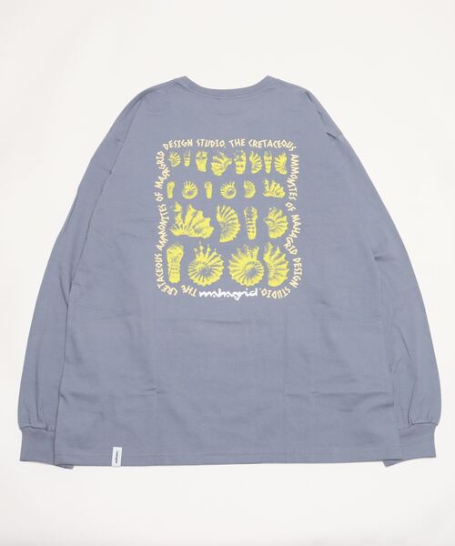MAHAGRID(マハグリッド)の「『mahagrid/マハグリッド』AMMONITE LS TEE/アンモナイトデザイン 長袖Tシャツ(Tシャツ/カットソー・レディース・ホワイト/ブルー・M/L)」の15枚目の写真
