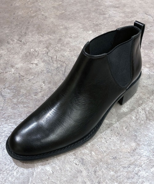 APOM（アポム）の「《APOM》本革サイドゴアショートブーツ（ブーツ