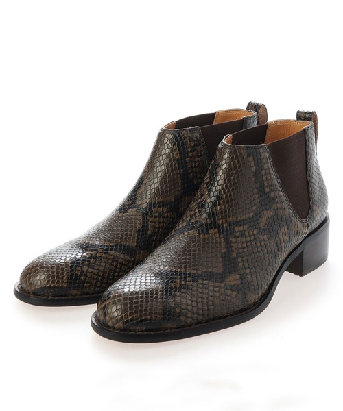 APOM（アポム）の「《APOM》本革サイドゴアショートブーツ（ブーツ