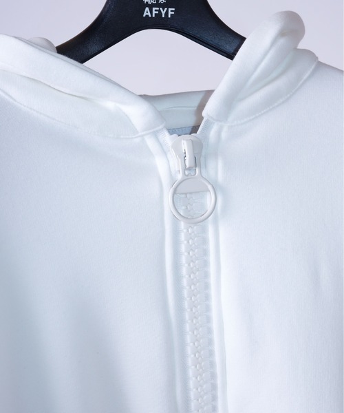 rovtski（ロフトスキー）の「AFYFSIDE CHECK PARKA/ビッグシルエット サイドチェックパーカー（パーカー・メンズ・ブラック系その他/ホワイト系その他2/ブラック系その他2/ホワイト系その他/ブラック系その他3/ホワイト系その他4/ブラック系その他4/ホワイト系その他3/ホワイト系その他6/ホワイト系その他5/サックスブルー/ブラック系その他5・FREE）」の20枚目の写真