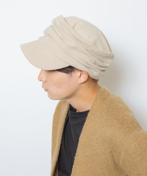 milsa（ミルサ）の「milsa ドレープキャップ（キャップ・レディース・ブラック/ベージュ/ネイビー/グレー・58cm/62cm）」の11枚目の写真