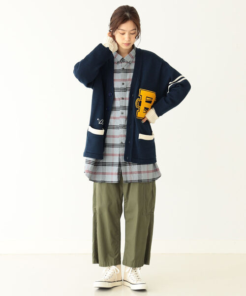 BEAMS BOY 日本製 レタードカーディガン ニット R-6646 - メルカリ