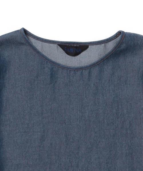 sabena（サベナ）の「Sabena / テンセルデニム フレアプルオーバー（シャツ/ブラウス・レディース・ブルー・ONE SIZE）」の3枚目の写真