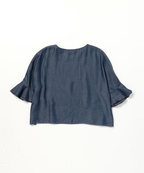 sabena（サベナ）の「Sabena / テンセルデニム フレアプルオーバー（シャツ/ブラウス・レディース・ブルー・ONE SIZE）」の8枚目の写真