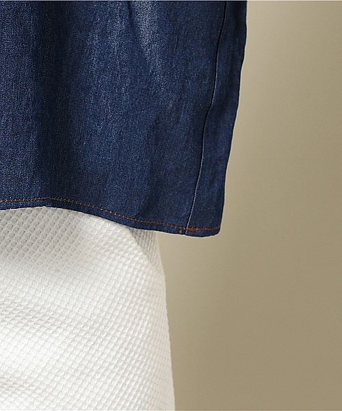 sabena（サベナ）の「Sabena / テンセルデニム フレアプルオーバー（シャツ/ブラウス・レディース・ブルー・ONE SIZE）」の10枚目の写真