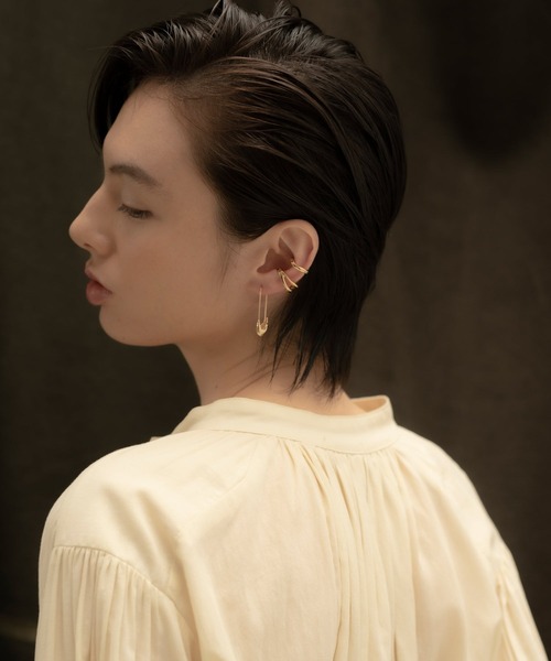 novice（ノーヴィス）の「【novice】Safety Pin Pierce（ピアス（両耳用）・レディース・シルバー/ゴールド・FREE）」の7枚目の写真