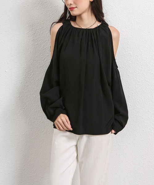 MAISON DE THERESE(メゾン ド テレーズ)の「デザインブラウス(シャツ/ブラウス・レディース・ブラウン/ブラック・M)」の11枚目の写真