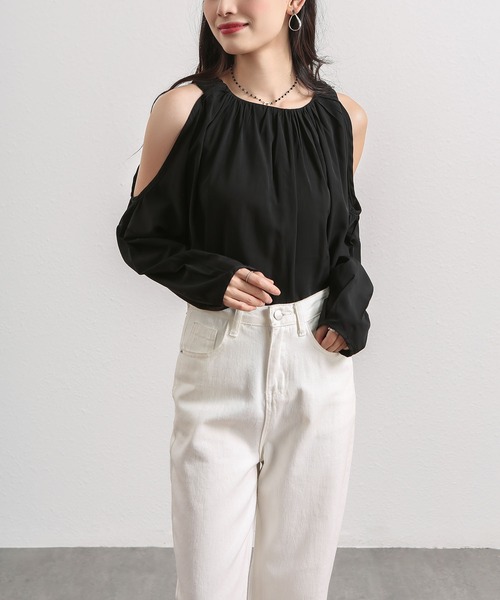 MAISON DE THERESE(メゾン ド テレーズ)の「デザインブラウス(シャツ/ブラウス・レディース・ブラウン/ブラック・M)」の10枚目の写真