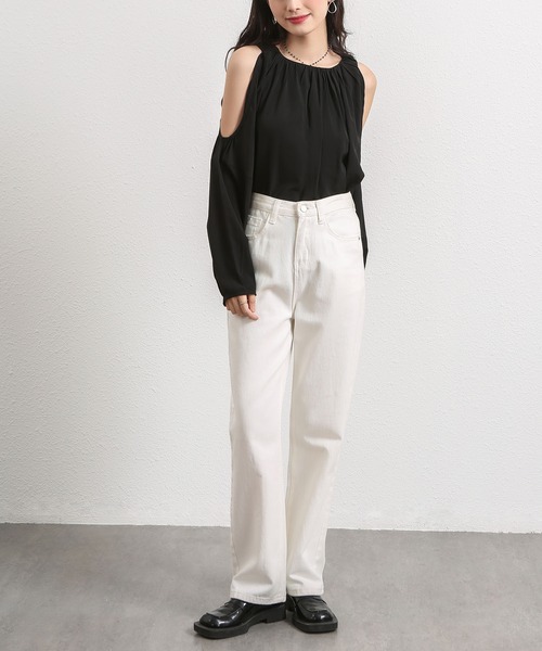MAISON DE THERESE(メゾン ド テレーズ)の「デザインブラウス(シャツ/ブラウス・レディース・ブラウン/ブラック・M)」の8枚目の写真